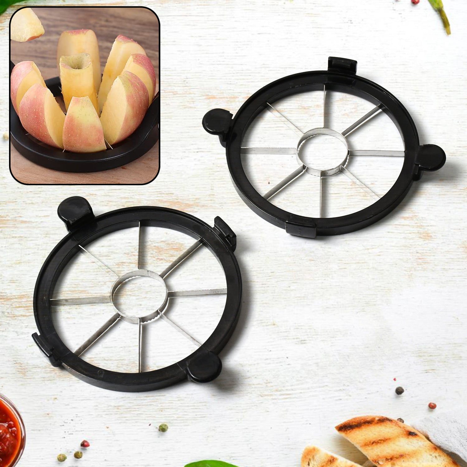 Stainless Steel 8 Blades Apple Slicer Corer Fruit Cutter and Divider Fruit Tool Stainless Steel 8 Blades Apple Slicer Corer Fruit Cutter and Divider Fruit Tool